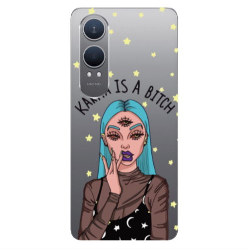 Oneplus Nord Ce 4 lite Karma is a bitch Transparent Silicone TPU Θήκη