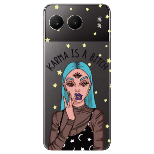 Oneplus Nord 4 Karma is a bitch Transparent Silicone TPU Θήκη