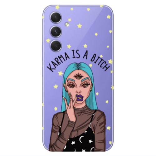 Samsung A56 Karma is a bitch Transparent Silicone TPU Θήκη