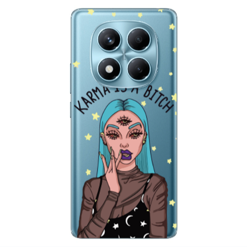 Xiaomi Redmi Note 14 Pro Karma is a bitch Transparent Silicone TPU Θήκη