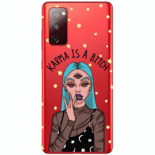 Samsung S20 FE Karma is a bitch Transparent Silicone TPU Θήκη