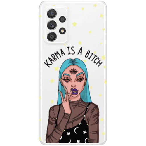 Samsung A33 Karma is a bitch Transparent Silicone TPU Θήκη