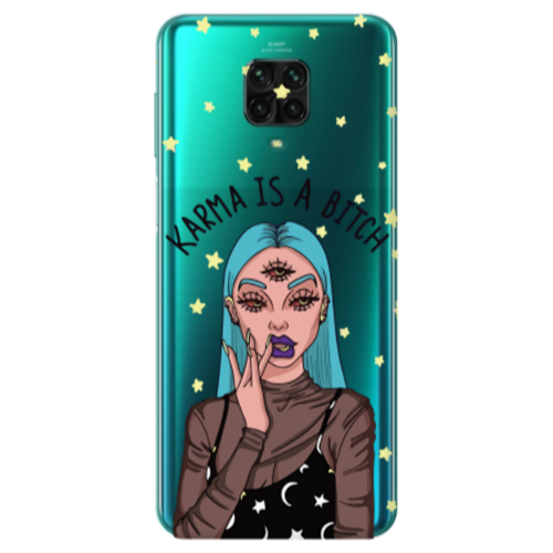 Xiaomi Redmi Note 9S Karma is a bitch Transparent Silicone TPU Θήκη