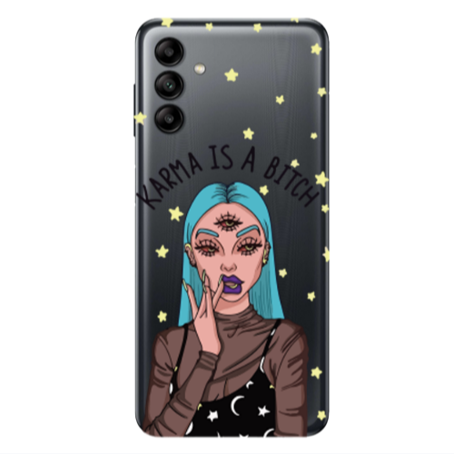 Samsung A13 5G Karma is a bitch Transparent Silicone TPU Θήκη