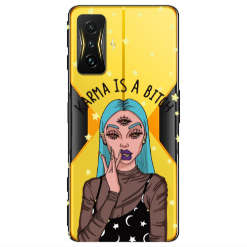 Xiaomi Poco F4 Gt Karma is a bitch Transparent Silicone TPU Θήκη