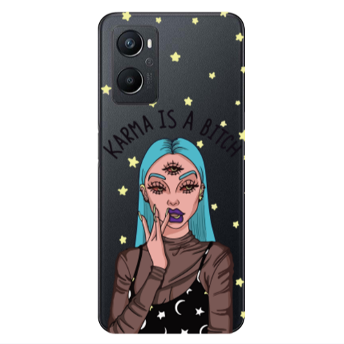 Oppo A 96 Karma is a bitch Transparent Silicone TPU Θήκη