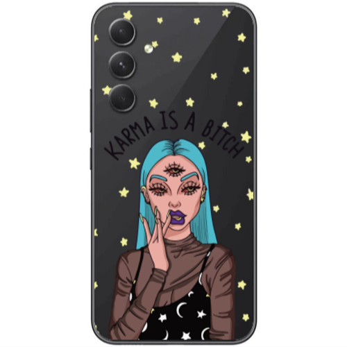 Samsung Galaxy A25 Karma is a bitch Transparent Silicone TPU Θήκη