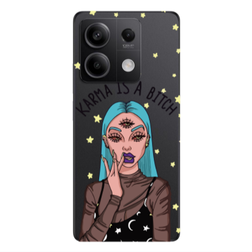 Xiaomi Redmi Note 13 5G Karma is a bitch Transparent Silicone TPU Θήκη