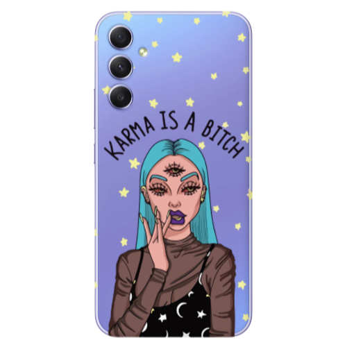 Samsung A16 Karma is a bitch Transparent Silicone TPU Θήκη