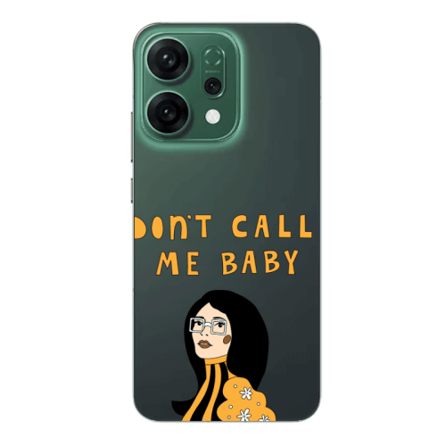 Oppo RENO 14 Call me baby Transparent Silicone TPU Θήκη