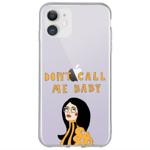 Apple iPhone 12 Call me baby Transparent Silicone TPU Θήκη