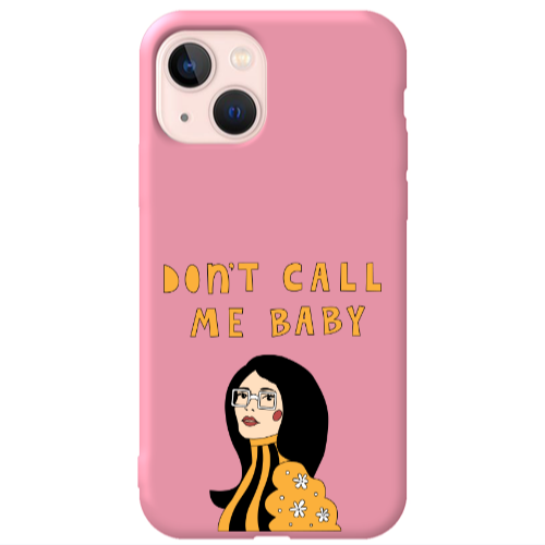 Apple iPhone 13 Call me baby Pink Colored Silicone TPU Θήκη