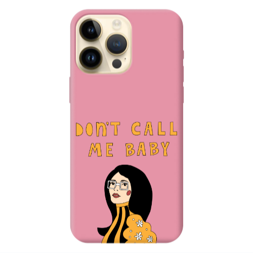 Apple iPhone 13 Pro Max Call me baby Pink Colored Silicone TPU Θήκη