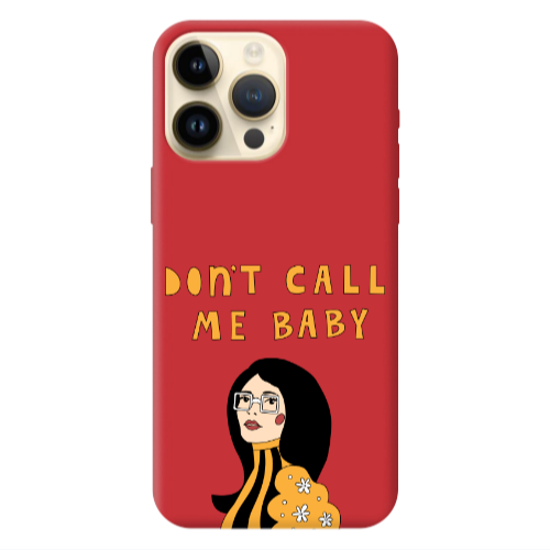 Apple iPhone 13 Pro Max Call me baby Red Colored Silicone TPU Θήκη