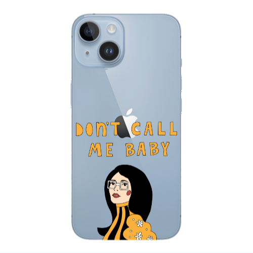 Apple iPhone 14  Call me baby Transparent Silicone TPU Θήκη