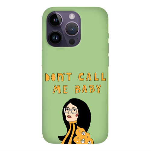 Apple iPhone 14 Pro Max Call me baby Light Green Colored Silicone TPU Θήκη