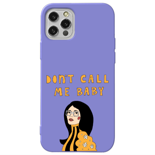 Apple iPhone 13 Pro Call me baby Purple Colored Silicone TPU Θήκη