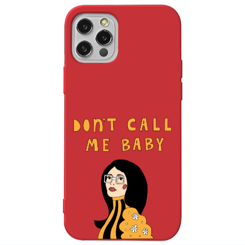 Apple iPhone 13 Pro Call me baby Red Colored Silicone TPU Θήκη