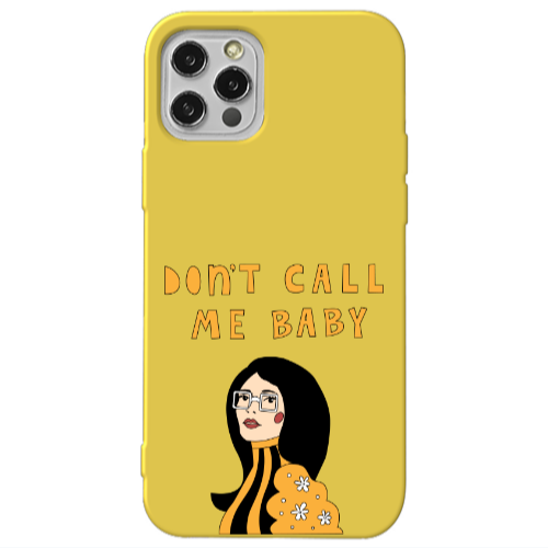 Apple iPhone 13 Pro Call me baby Yellow Colored Silicone TPU Θήκη