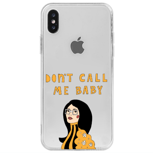 Apple iPhone Xs Max Call me baby Transparent Silicone TPU Θήκη