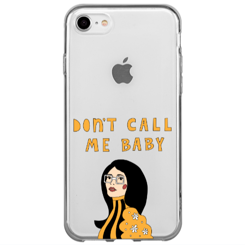 Apple iPhone 7 Call me baby Transparent Silicone TPU Θήκη