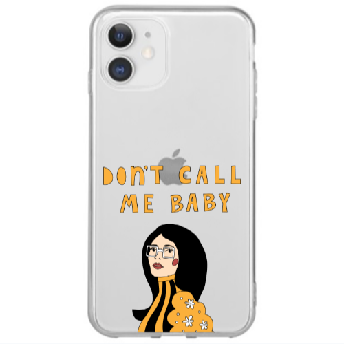 Apple iPhone 12 Mini Call me baby Transparent Silicone TPU Θήκη