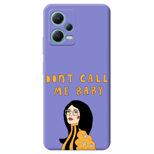 Xiaomi Redmi Note 12 Pro 5G Call me baby Purple Colored Silicone TPU Θήκη