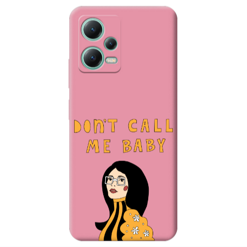 Xiaomi Redmi Note 12 Pro 5G Call me baby Pink Colored Silicone TPU Θήκη