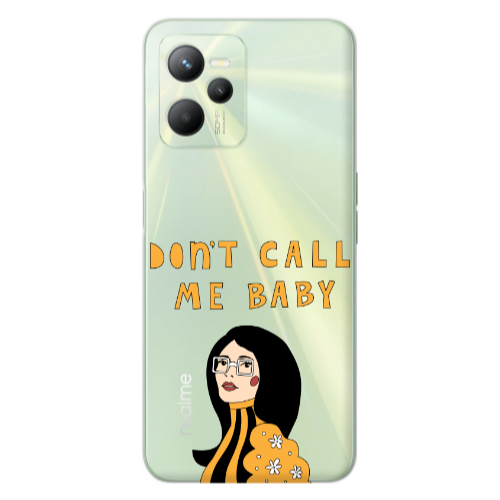 Realme C35 Call me baby Transparent Silicone TPU Θήκη