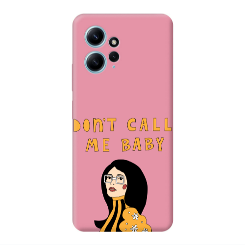 Xiaomi Redmi Note 12 4G Call me baby Pink Colored Silicone TPU Θήκη