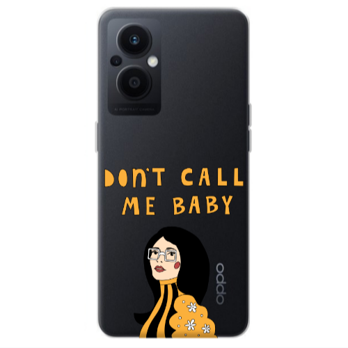 Oppo Reno 7 Lite Call me baby Transparent Silicone TPU Θήκη