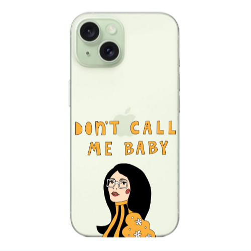 Apple iPhone 15 Call me baby Transparent Silicone TPU Θήκη