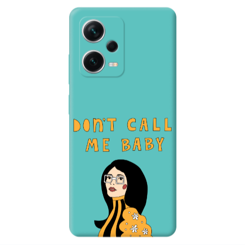 Xiaomi Poco X5 Call me baby Turquoise Colored Silicone TPU Θήκη