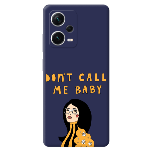 Xiaomi Poco X5 Call me baby Dark blue Colored Silicone TPU Θήκη