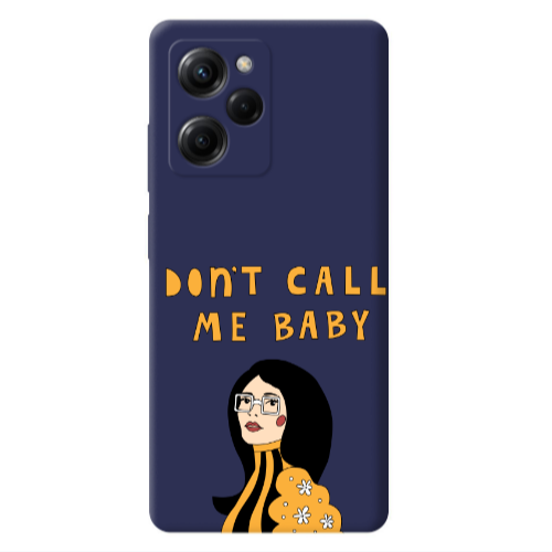 Xiaomi Poco X5 Pro Call me baby Dark blue Colored Silicone TPU Θήκη