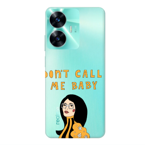 Realme C55 Call me baby Transparent Silicone TPU Θήκη