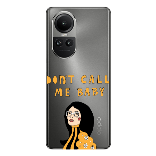 Oppo Reno10 5G Call me baby Transparent Silicone TPU Θήκη