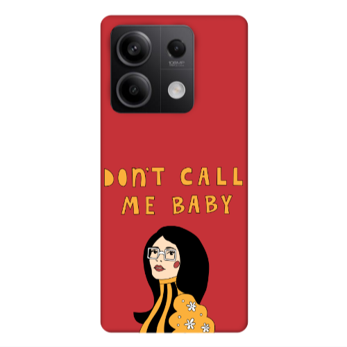 Xiaomi Redmi Note 13 5G Call me baby Red Colored Silicone TPU Θήκη