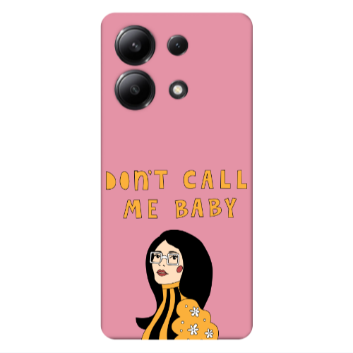 Xiaomi Redmi Note 13 4G Call me baby Pink Colored Silicone TPU Θήκη