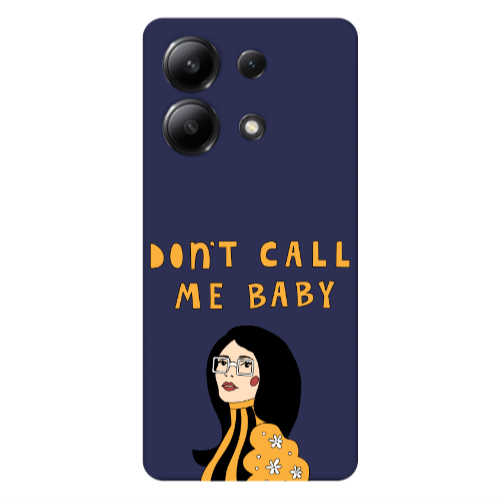 Xiaomi Redmi Note 13 4G Call me baby Dark blue Colored Silicone TPU Θήκη