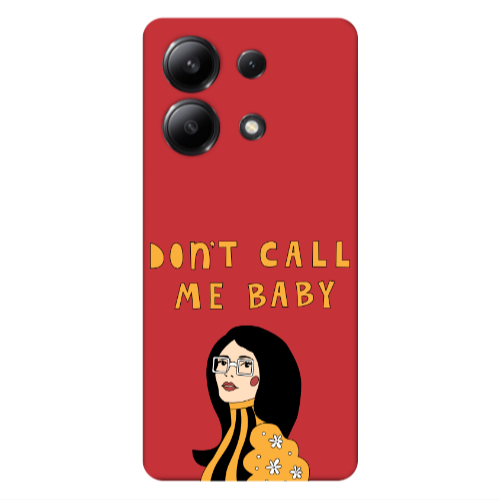 Xiaomi Redmi Note 13 4G Call me baby Red Colored Silicone TPU Θήκη