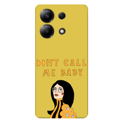 Xiaomi Redmi Note 13 4G Call me baby Yellow Colored Silicone TPU Θήκη