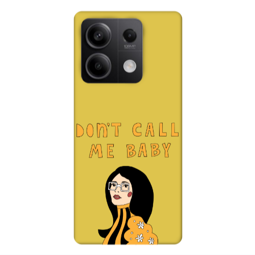 Xiaomi Redmi Note 13Pro 5G Call me baby Yellow Colored Silicone TPU Θήκη