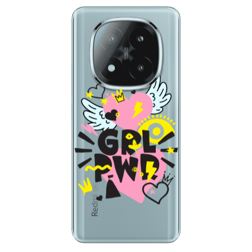 Xiaomi Redmi Note 14 Pro + 5g Grl Pwr Transparent Silicone TPU Θήκη