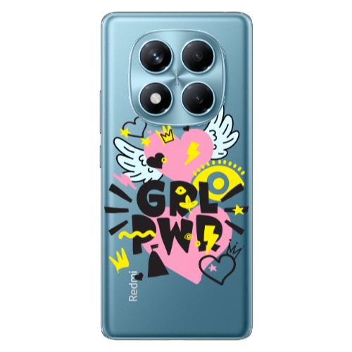 Xiaomi Redmi Note 14 Pro Grl Pwr Transparent Silicone TPU Θήκη