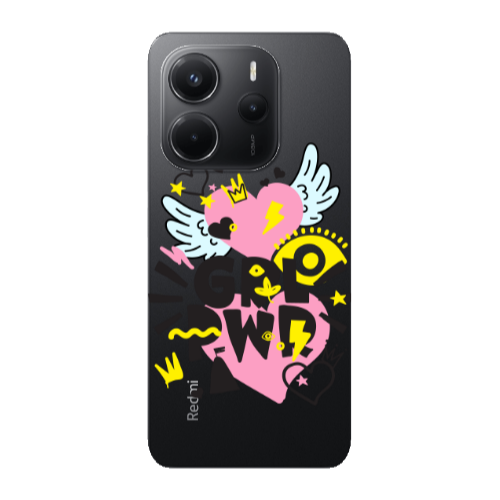 Xiaomi Redmi Note 14 Grl Pwr Transparent Silicone TPU Θήκη