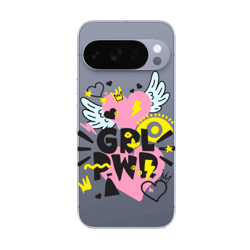 Google Pixel 10 Pro Grl Pwr Transparent Silicone TPU Θήκη