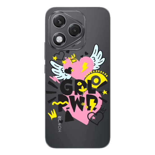 Honor 400 Lite Grl Pwr Transparent Silicone TPU Θήκη