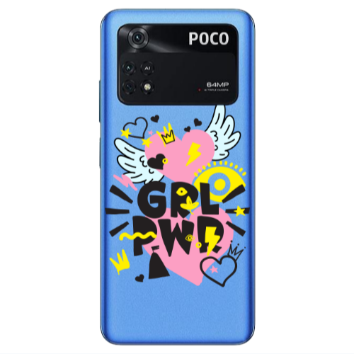 Xiaomi Poco M4 Pro 4G Grl Pwr Transparent Silicone TPU Θήκη