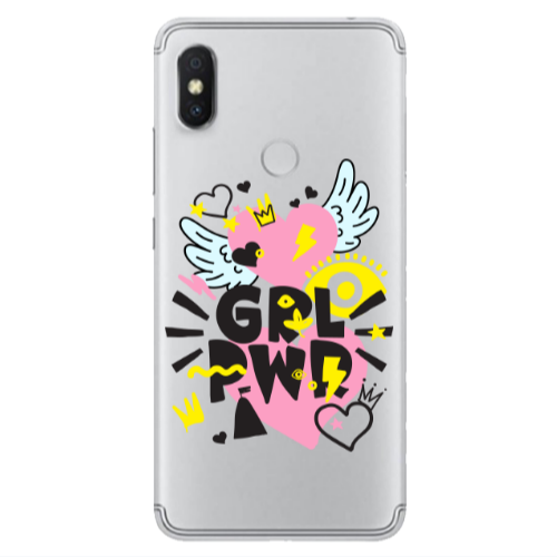 Xiaomi Redmi S2 Grl Pwr Transparent Silicone TPU Θήκη